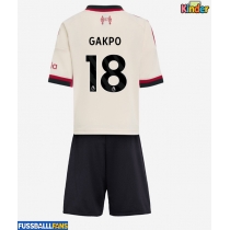 Liverpool Cody Gakpo #18 Auswärts Trikotsatz Kinder 2025-26 Kurzarm (+ Kurze Hosen)